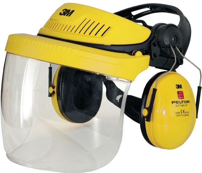 3M - Gesichts-/Gehörschutzkombination G5V5F1H51 Klarsichtvisier pc en 166 en 352-1-3 7100029146