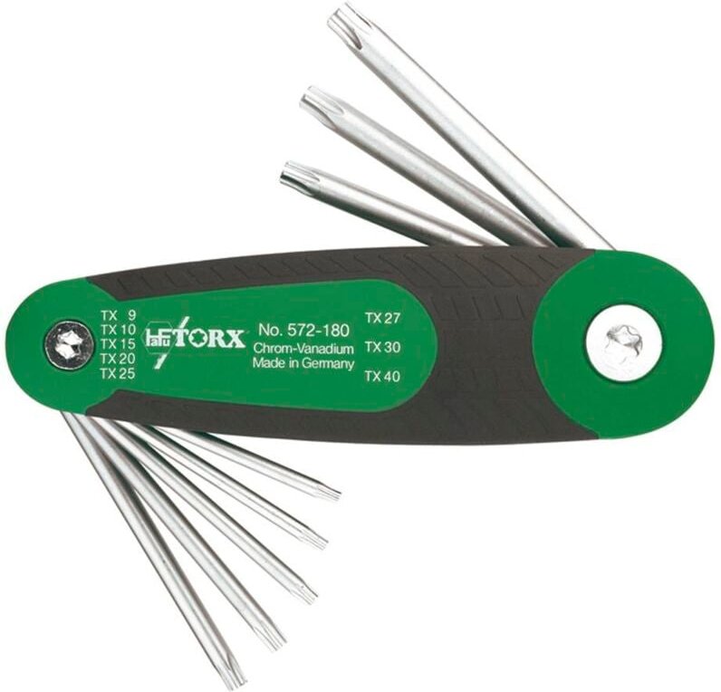 Hafu - Torx® Stiftschlüssel-Satz im Klapphalter Serie 572 8-teilig