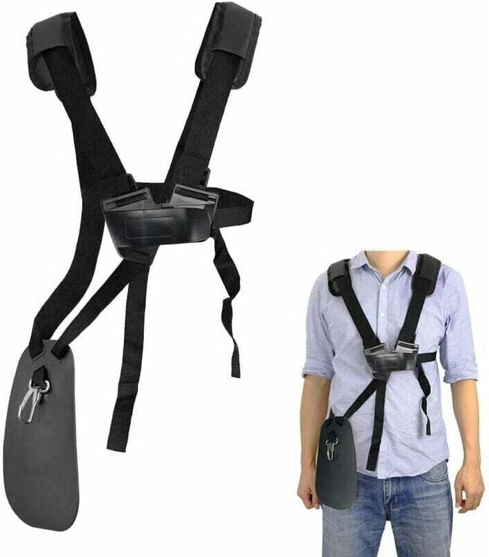 Schultergurt für Rasenmäher – Doppelter Schultergurt für Rasenmäher mit verstellbarem, strapazierfähigem Nylongürtel für...