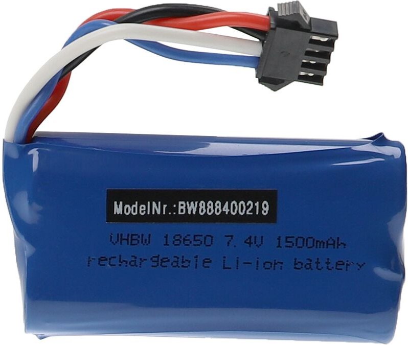 Vhbw - Akku für Modellbau z.B. kompatibel mit udi, Huanqi (1500mAh, 7,4V, Li-Ion, 72 x 37 x 19 mm)