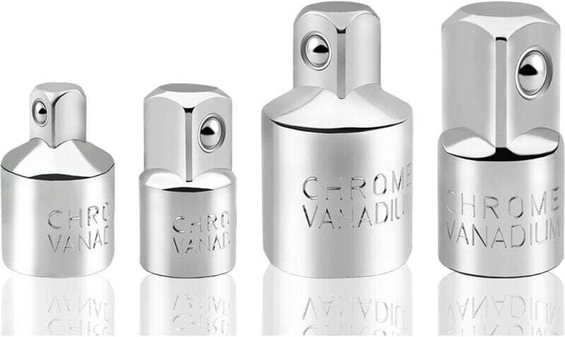 4-teiliges Steckschlüssel-Adapter-Set, Ratschen-Steckschlüssel-Reduzieradapter, 1/2 Zoll auf 3/8 Zoll, 3/8 Zoll auf 1/2 ...