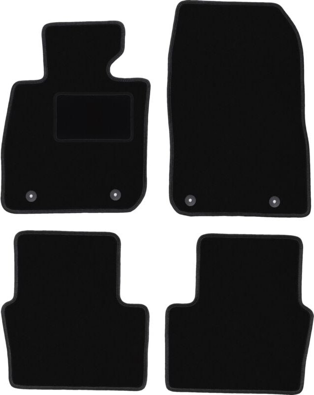 Schwarze Velours-Fußmatten für: Mazda CX-3 Crossover (2015-)