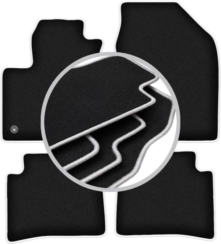 CARLUX-SILVER Autofußmatten für: Toyota Prius IV Fließheck (2017-)