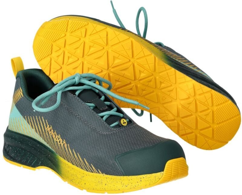 Sicherheitshalbschuh footwear customized F1600-909 S1PS Gr. 39 forest green/sunflower yellow - Mascot