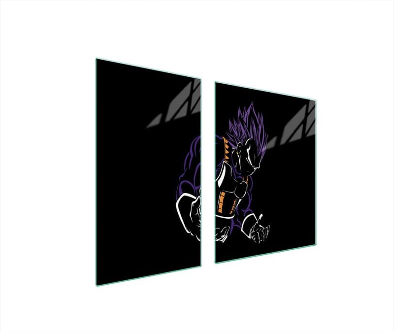 GLASPLATTE und SCHNEIDEBRETT 100x52 ANIME