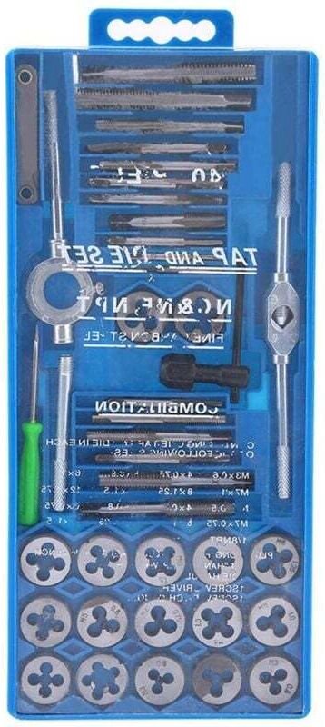 Ulisem 40-teiliges Presswerkzeug-Set, metrisches Gewinde, M3-M12, Handgewindeschneidwerkzeug