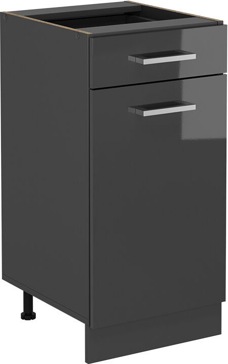 Vicco - Küchenunterschrank R-Line, Anthrazit Hochglanz, 40 cm ohne Arbeitsplatte
