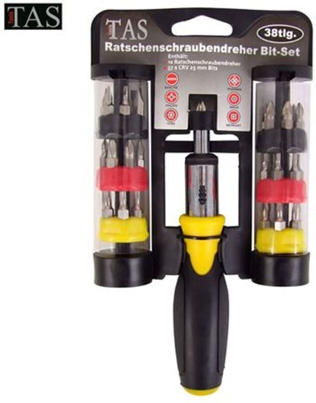 Buri - tas Ratschenschrauber Set Schraubendreher Schlüssel Zieher Schlitz Vierkant Torx