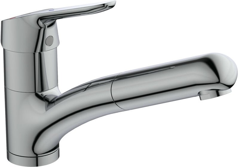 Ideal Standard - CeraFlex - Spültischarmatur mit ausziehbarer Geschirrbrause, BlueStart, chrom BC143AA