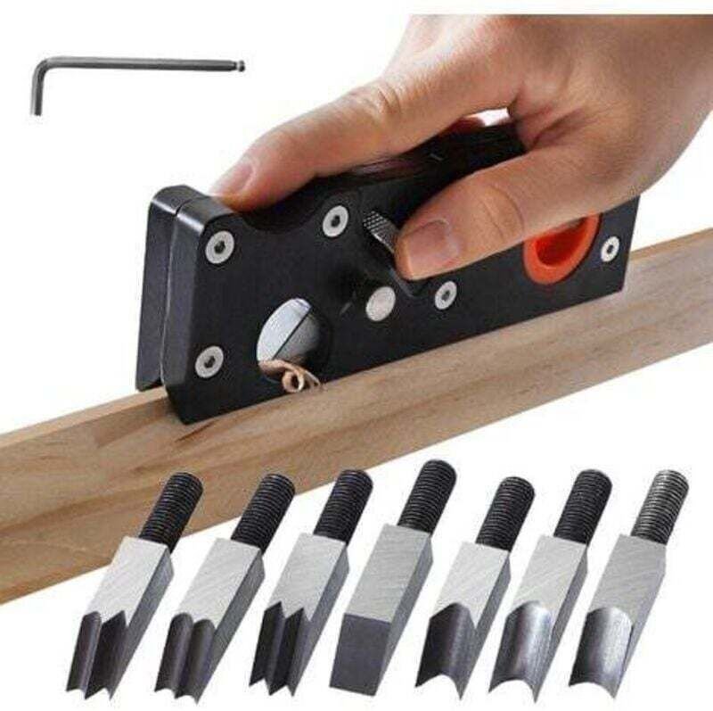 Fasenhobel Tischler-Eckenhobel, manueller Holzbearbeitungshobel, Holzfasenhobel zum Anfasen und Schneiden von Holz (plan...