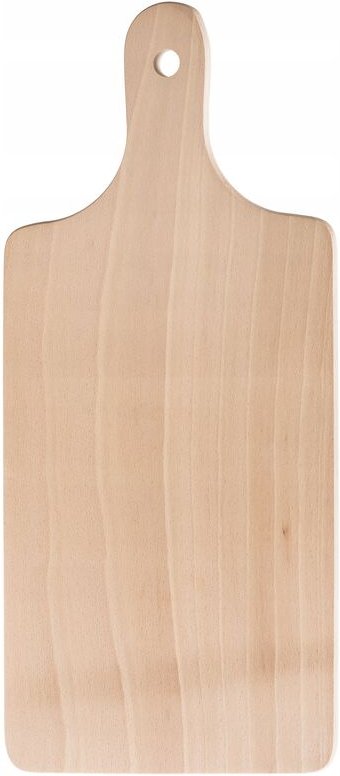 Kadax - Schneidebrett aus Holz, Frühstücksbrett, Küchenbrett für Brot 26 x 16 cm