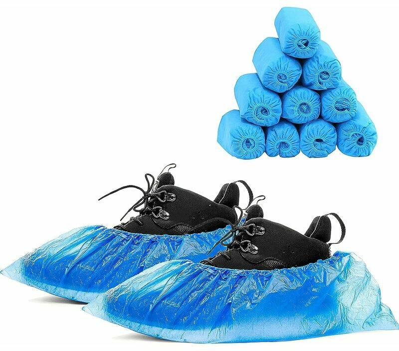 Thumbnail - Grid Cool - Schuhüberzieher Einweg,100 Stück Überschuhe Einweg Überziehschuhe Plastik Überzieher für Schuhe für Damen un...