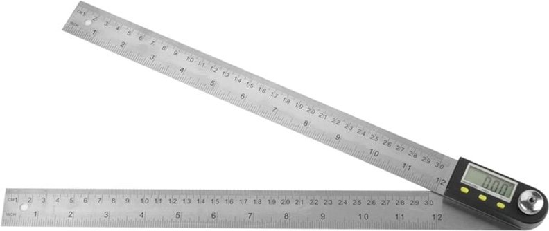 SUNXURY 0–300 mm elektronischer Winkelmesser aus Edelstahl, digitaler Goniometer, Winkelsucher, Gehrungslehre, Lineal