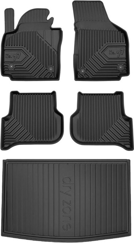 SET 77 Fußmatten und Fußmatten VW Golf Plus 2005-2014 d
