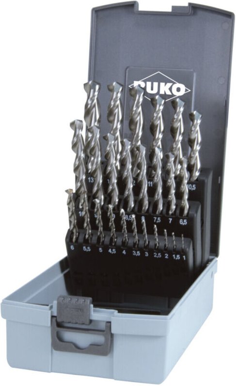 FP - ruko Spiralbohrersatz hss-g din 338 tl 3000 25tlg. ø 1 - 13 mm in Kunststoffkassette - 258215RO