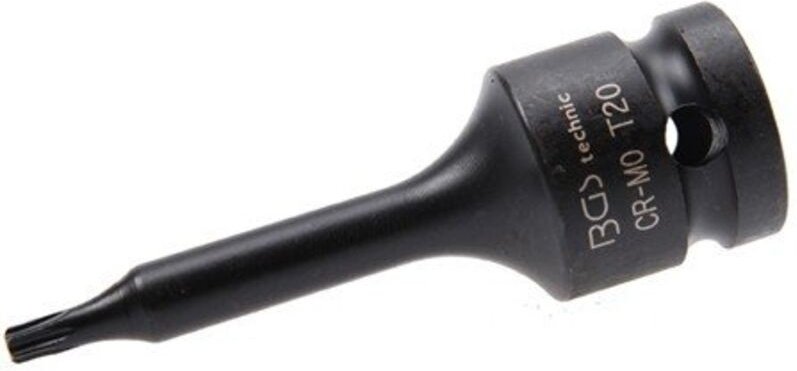 Bgs Technic - Kraft-Bit-Einsatz Länge 75 mm Antrieb Innenvierkant 12,5 mm (1/2') T-Profil (für Torx) T20
