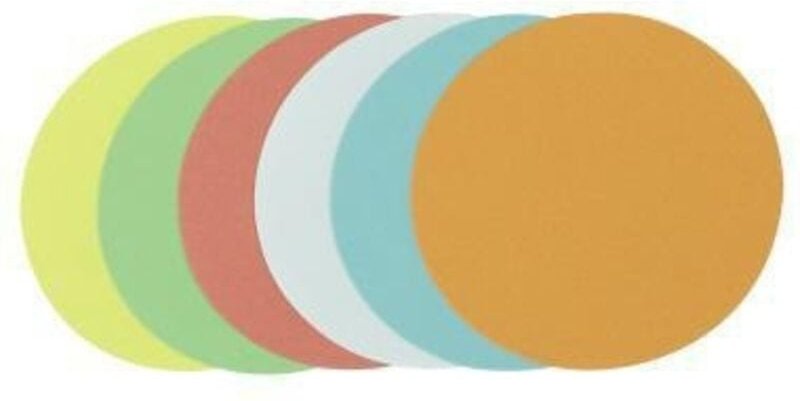 Soennecken - Moderationskarte 9,5cm 130g/m² Altpapier 100 % recycelt farbig sortiert 250 St./Pack.