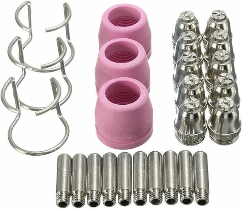 26 Stück Plasmaschneider, Schweißbrenner-Zubehör, Schneidbrenner-Spitzendüse, Plasma-Spitzen-Elektrodendüse, Plasmaschne...