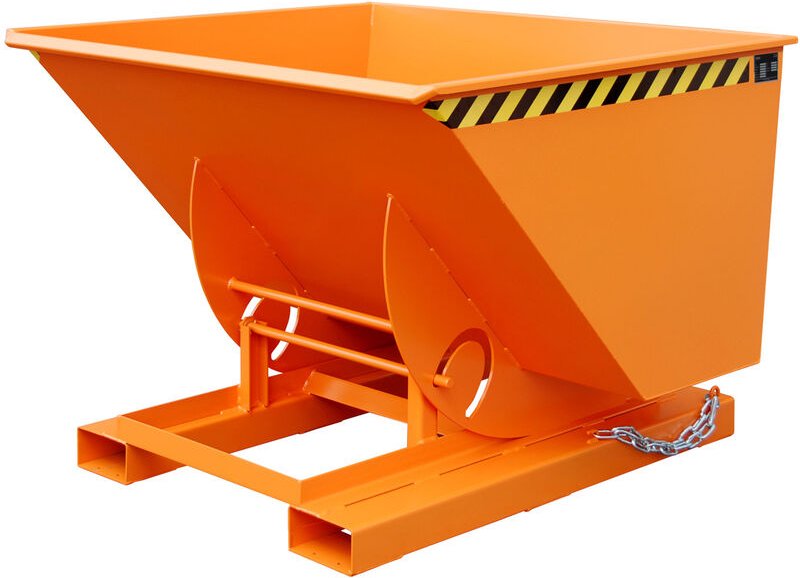 Bauer Kippbehälter AK 100, lackiert, Gelborange