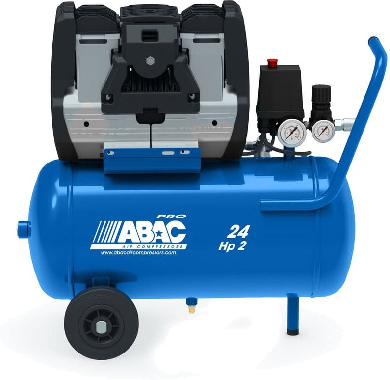Abac - Pole Position OS20P 24 Liter 2.0Hp Schallgedämpfter Luftkompressor