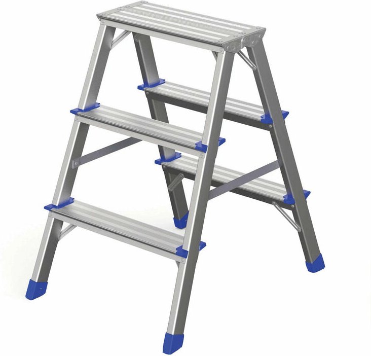 Werner Stufenstehleiter zweiseitig begehbar 2x3 Stufen