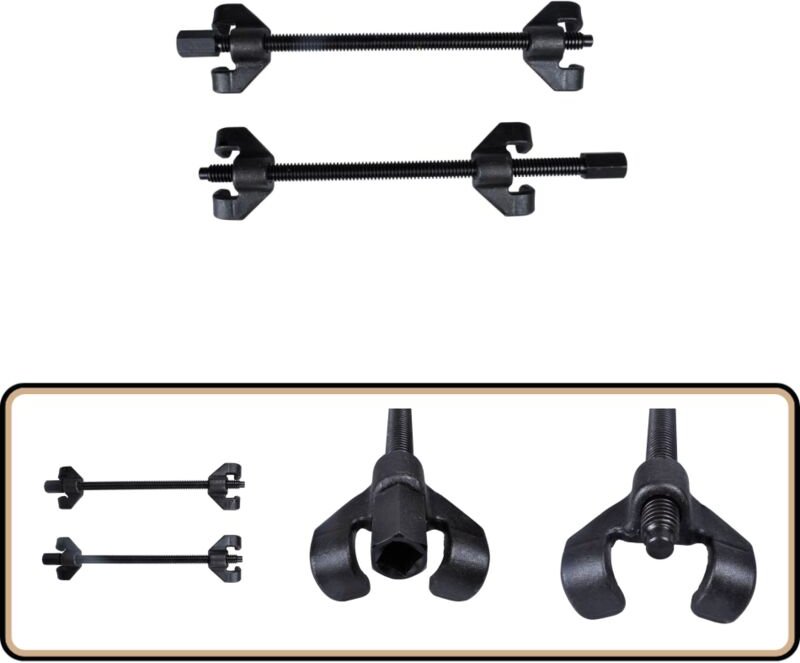 Vidaxl - Federspanner Set, 2- tlg. 90-370mm Auto Tuning Tieferlegung - Feder Spanner - Federhalter - Werkzeugkasten - Sc...