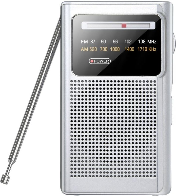 Tragbares am-fm-wb Retro-Radio zum Wandern, Joggen, Camping