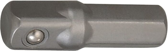 Adapter Antriebssechskant 1/4 ″ Abtriebsvierkant 1/4 ″ Länge 25 mm
