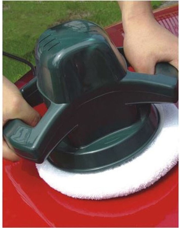 Buri - Auto-Poliermaschine 240mm + 2 Hauben Autopflege Lackpflege Polierer Poliergerät