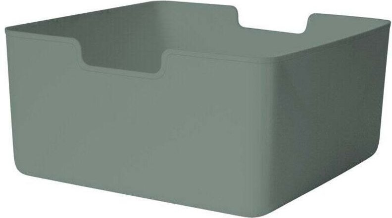 M KUB Sage 2 Abfalleimer aus recyceltem Kunststoff H.15 x B.31 x T.31 cm Sans marque