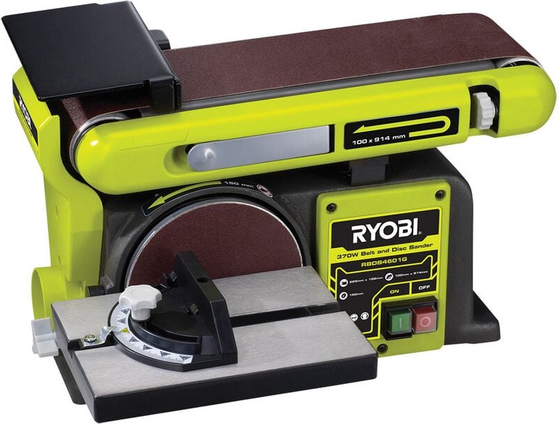 Ryobi - RBDS4601G Bandschleifer 100 x 914 mm, Scheibe 150 mm, 375 w, 492 U/min