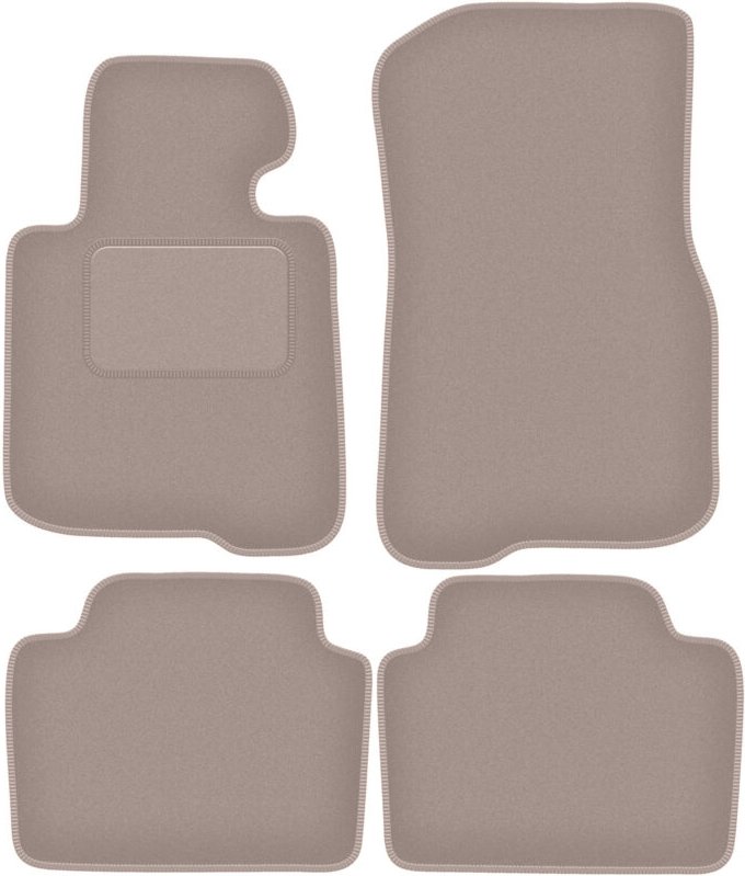 Beige Velours-Fußmatten für: BMW 4 F36 Gran Coupé (2014-)