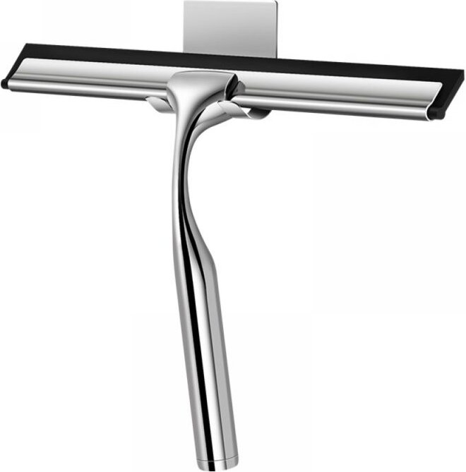 Linghhang - Wischer aus Edelstahl mit Saugnapfhaken für die Reinigung von Badezimmer und Küche, 25,4 cm, Chrom