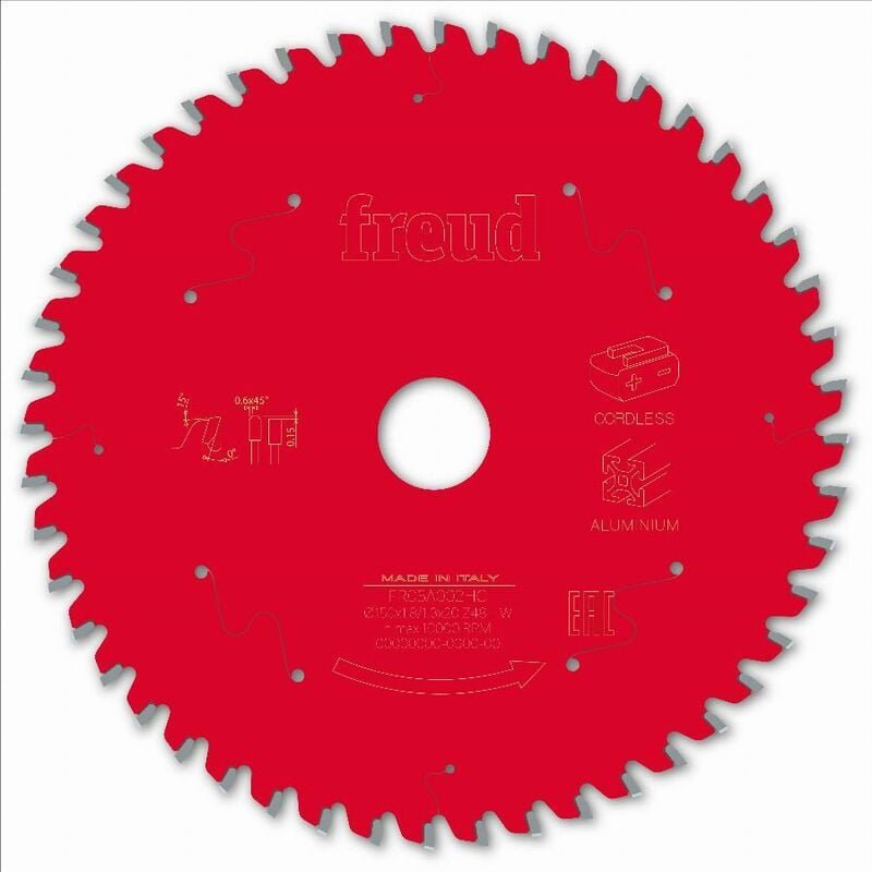 Sägeblatt für Akku-Handkreissäge Freud 150 1,8/1,3 AL20 Z48 tp 0° - F03FS10084 -FR05A002HC