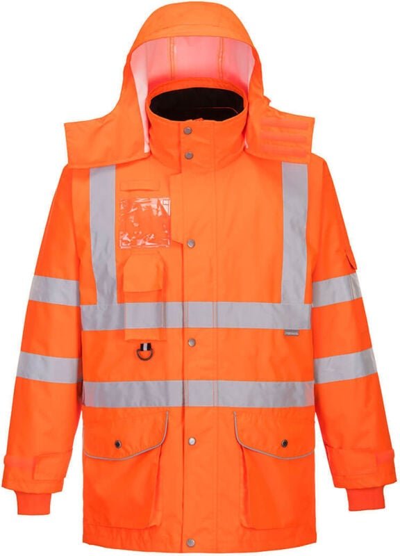 Hi-Vis Parka 7-in-1 Orange 3XL