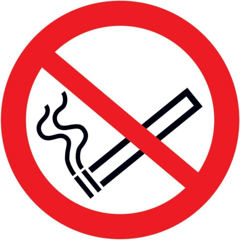 Verbotsschild Alu 200 mm Rauchen verboten