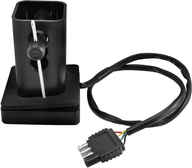 Woosien - 2-Zoll-Anhänger-LKW-Hitch-Abschleppempfänger-Abdeckung, geräucherte Linse, 15 LED-Bremslicht