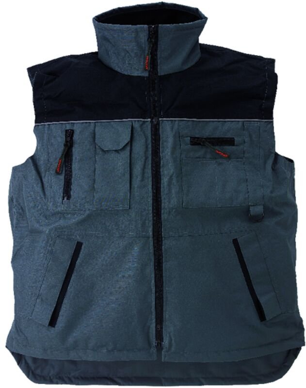 Steppweste für die Arbeit ohne Ärmel RIPSTOP Grau 3XL - 60/62