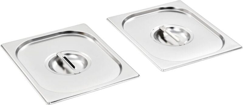 Deckel für gn 1/2 Behälter 2 Stk. Edelstahl Vidaxl