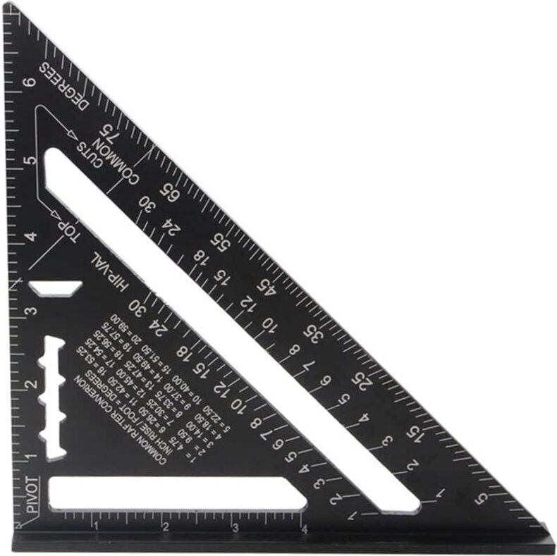 Thumbnail - Ahlsen - Geschwindigkeits-Winkelmessgerät für die Holzbearbeitung, Zimmermannswinkel aus Aluminiumlegierung, hochpräzise...