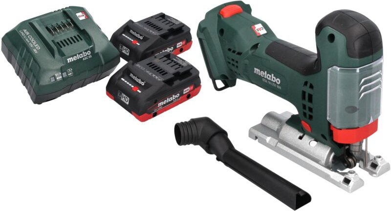 Metabo - sta 18 ltx 100 Akku Stichsäge 18 v 100 mm Brushless + 2x LiHD Akku 4,0 Ah + Ladegerät
