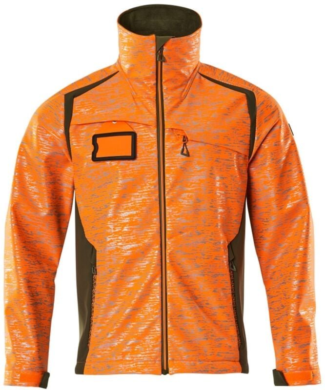 Mascot Softshelljacke mit Reflexeffekte 19202 Gr. L hi-vis orange/moosgrün