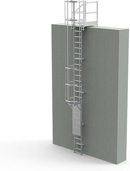 Matisère - Ortsfeste Steigleitern - Steighöhe 1.70 bis 2.00m - CS20-CPSH-100-CSPC