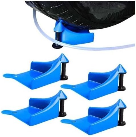 Lot de 4 guides de tuyau de voiture 16.711.76.7cm , rouleau de tuyau de pneu pour empêcher le tuyau de nettoyeur haute p...