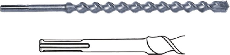 Punta elicoidale attacco sds 20 x 520 mm