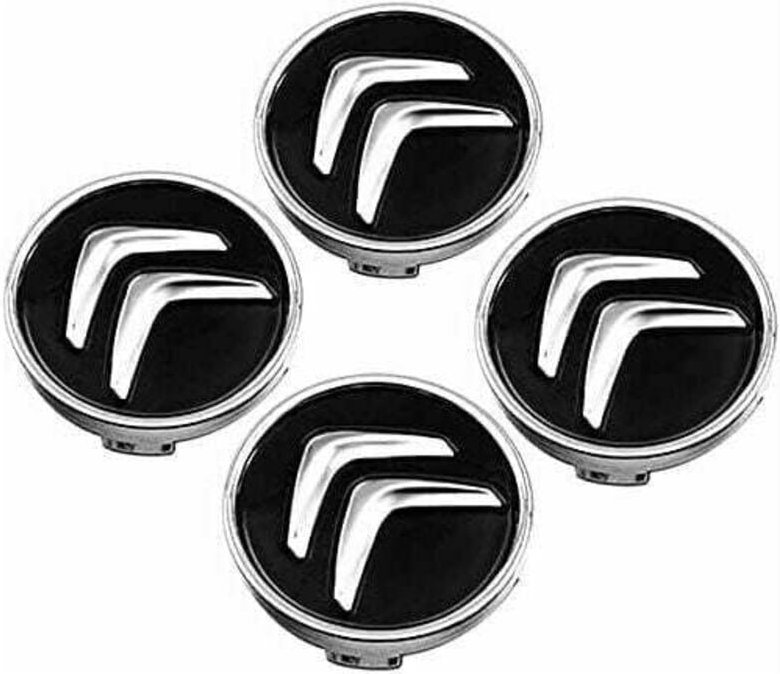 Thumbnail - Stück Radkappen für Citroen C4 Picasso C3 Berlingo C5 X7 C2 C1 Ds3 ZX Xsara C8 DS DS4 60 mm, Radkappen mit Abzeichen, Au...