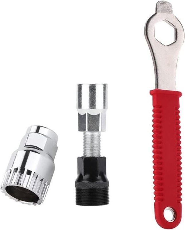 Fahrradkurbelabzieher, Fahrradreparaturwerkzeug, Mountainbike-Kurbelgarniturabzieher, mit 16-mm-Schraubenschlüssel,