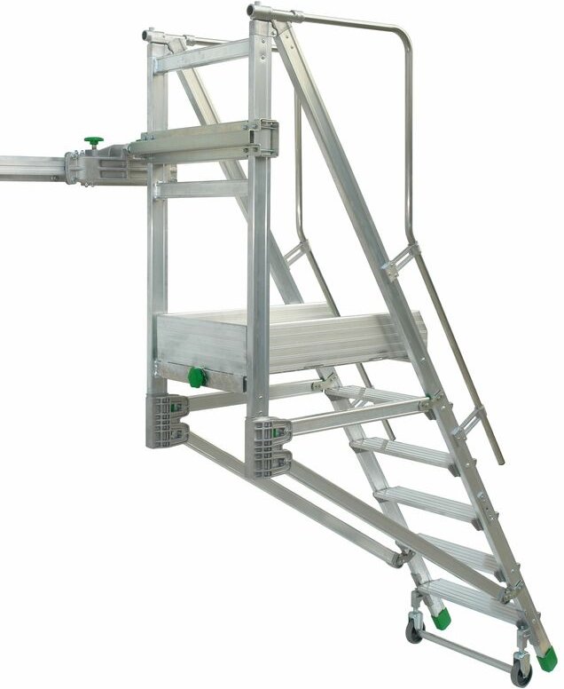 Facal Binary Schiebe-Podesttreppe Aluminium S600 9 Stufen