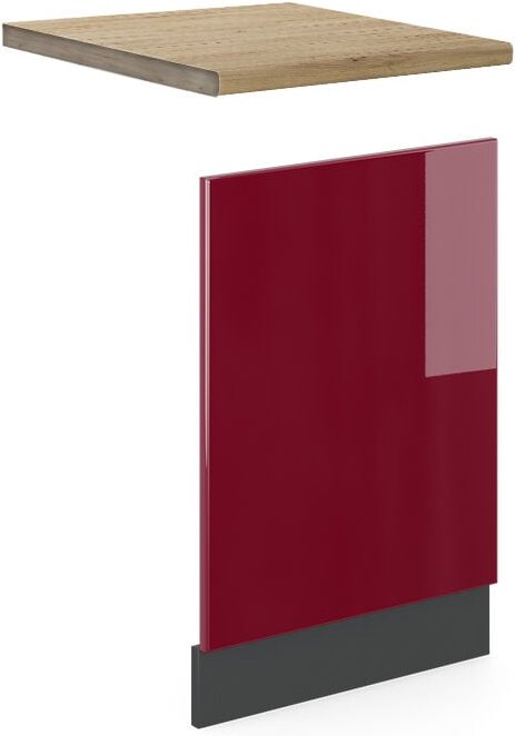Frontblende R-Line, Rot, 45 cm , ap Eiche Vicco