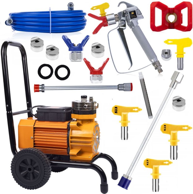 Thumbnail - Rosfix Strong Blue Storm SBS03 Lackiereinheit + Lanze 30 cm + Düsenabdeckung + 3x Lackierdüse + Weißer Fingerfilter 60 M...